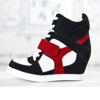 Basket Femme montantes Fashion chic compensees Rouge Basket Femme montantes Fashion chic compensees Rouge