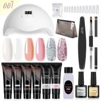 Kit PolyGel Manicure Ongles Lampe UV Pro...