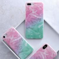 Coque Iphone Design Marbre Gradiant Rose Vert Coque Iphone Design Marbre Gradiant Rose Vert
