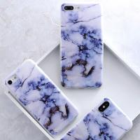 Coque Iphone Design Marbre Violet Bleu...