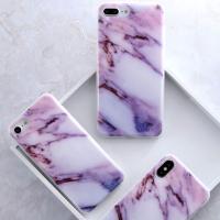 Coque Iphone Design Marbre Violet Rose...