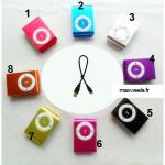 Lecteur MP3 Clip micro sd card USB player coloris flashy