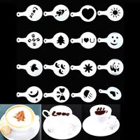 16 Pochoirs pour Cappuccino Cafe Chocolat Boissons chaudes ou Cupcakes  16 Pochoirs pour Cappuccino Cafe Chocolat Boissons chaudes ou Cupcakes