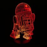 Lampe Design Star Wars Collection 3D Saga Robot R2D2 Geek 