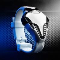 Montre Homme Led Digitale Men silicone Forme Serpent Cobra Sport Watch Blanc
